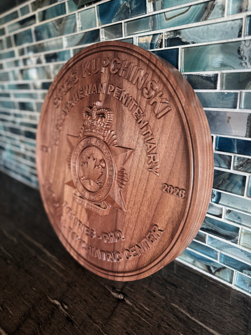 Board to Badge Corrections Service Recognition Plaque